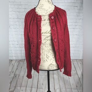 Extremely rare West Coast Connection knit button down large sweater